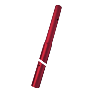 Mast 3m x Ø 45 mm x 2mm thickness Zinc + Red colour