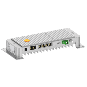 ONU 3 PoE+ 50W: 4x 1Gb Ethernet, 2x FXS, RF Overlay
